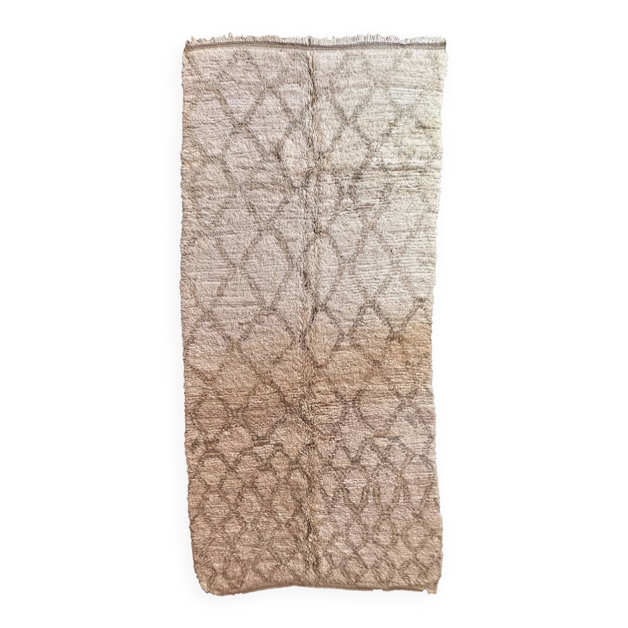 Talsint Beige Moroccan Rug - 350 x 158 cm