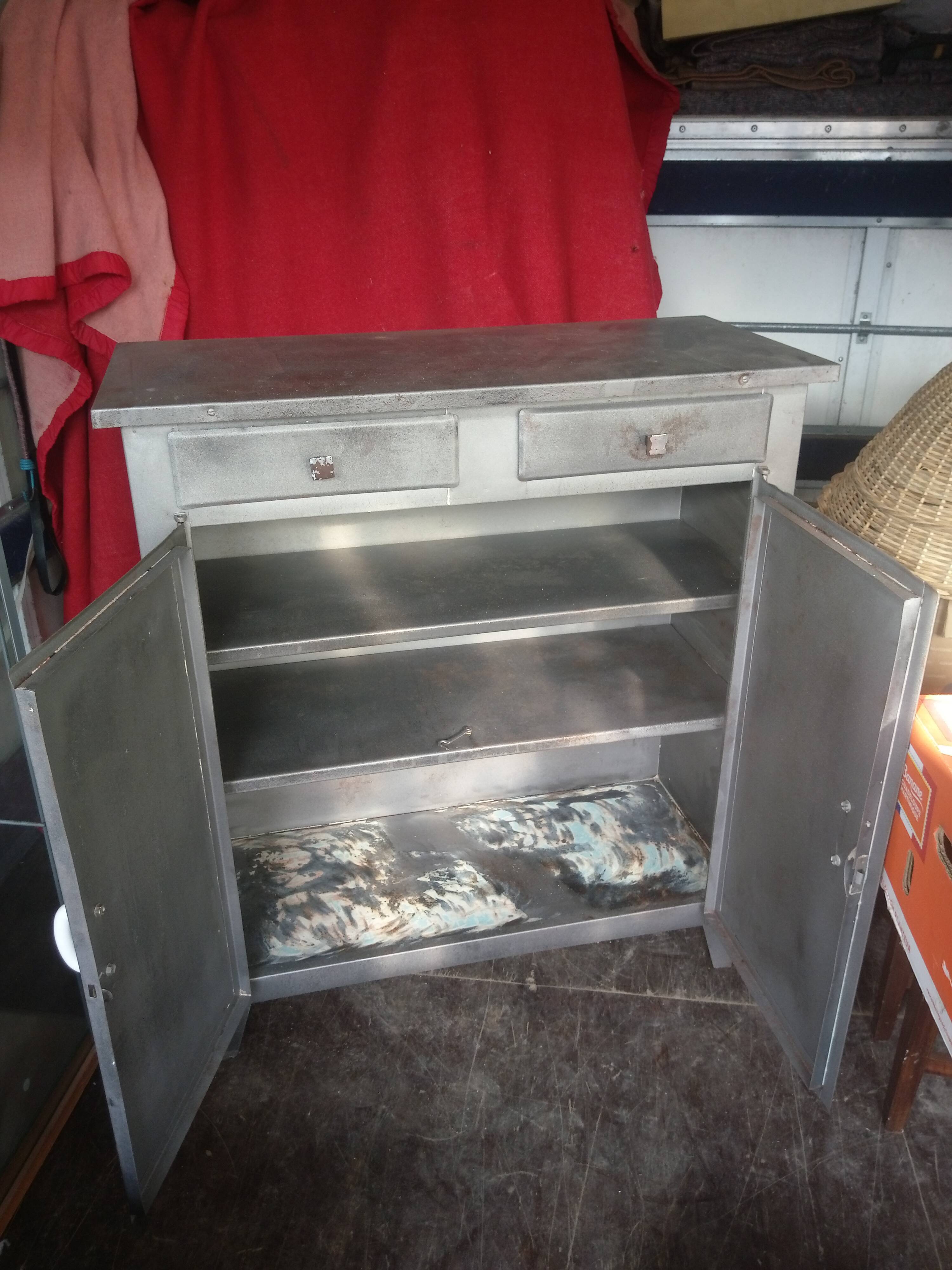 Industrial buffet, Parisian style, metal