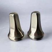 Retro-futurist faceted salt & pepper shakers, Italy, 1970s
