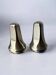Retro-futurist faceted salt & pepper shakers, Italy, 1970s