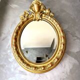 Antique oval mirror from the 19th century
