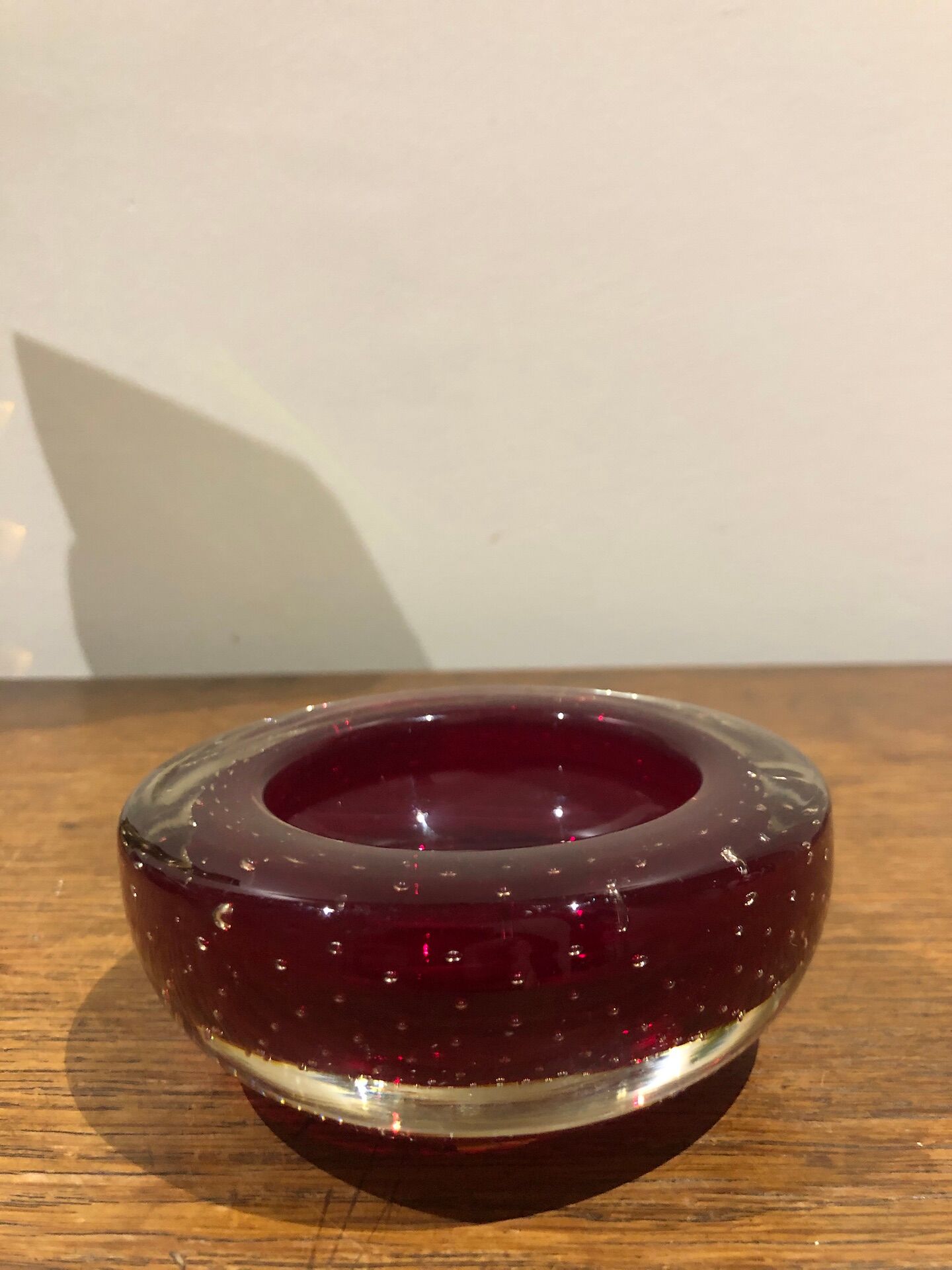 Italian bubble glass pocket tray