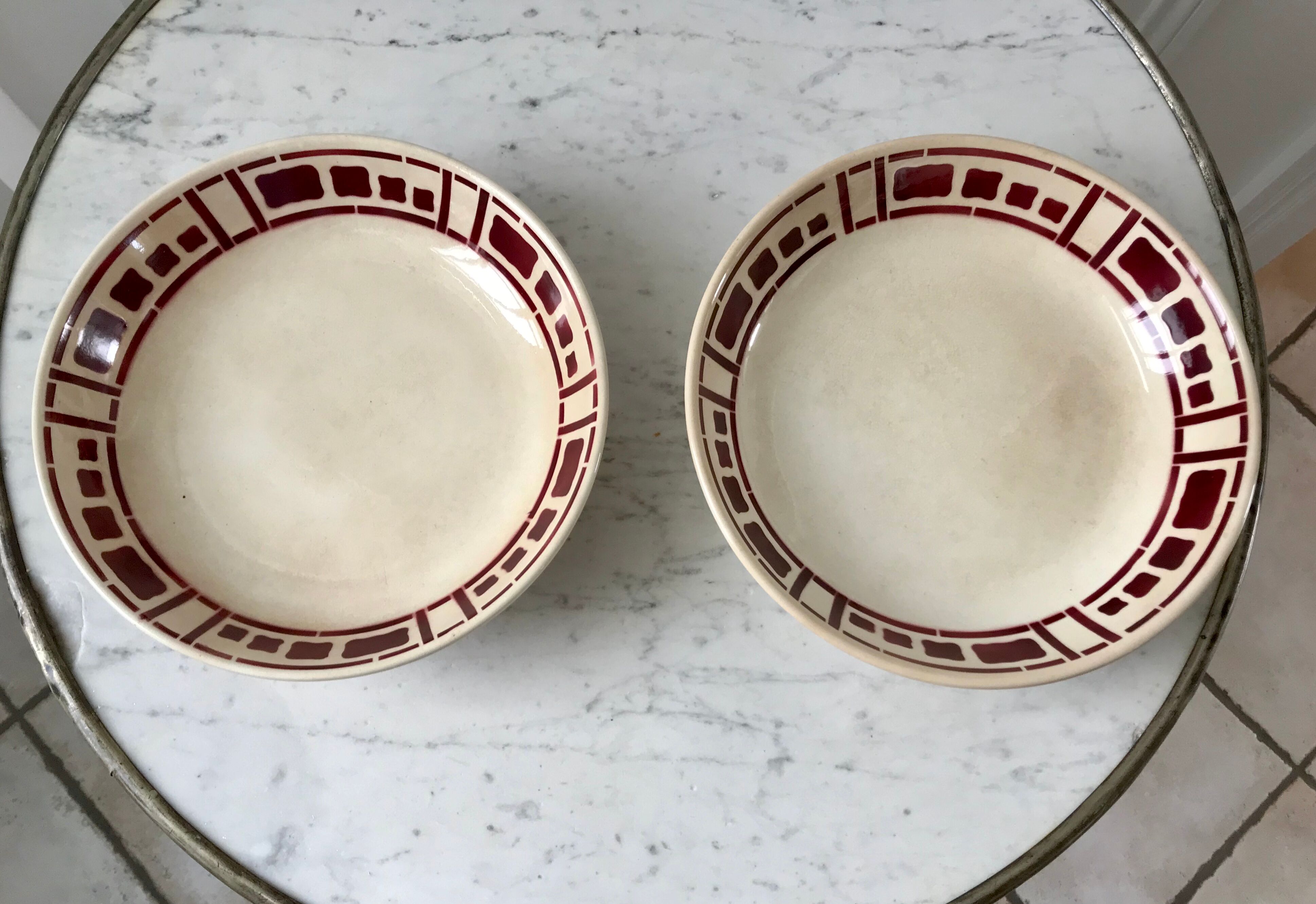 Compotier form modernist Badonviller model Barbizon 30s