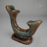 Antique double ceramic candlestick vintage candlestick