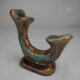 Antique double ceramic candlestick vintage candlestick