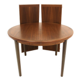 Scandinavian walnut dining table, Sweden, 1960