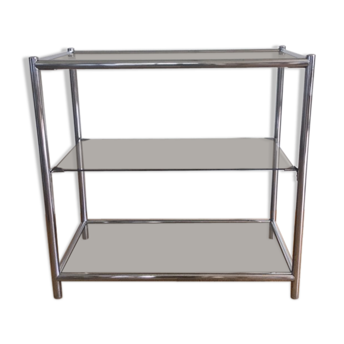 Stretch console glass and chrome