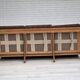1970s, Danish 3-seater sofa, green furniture wool, oak wood.
