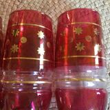Set of 3 glasses and 1 pitcher