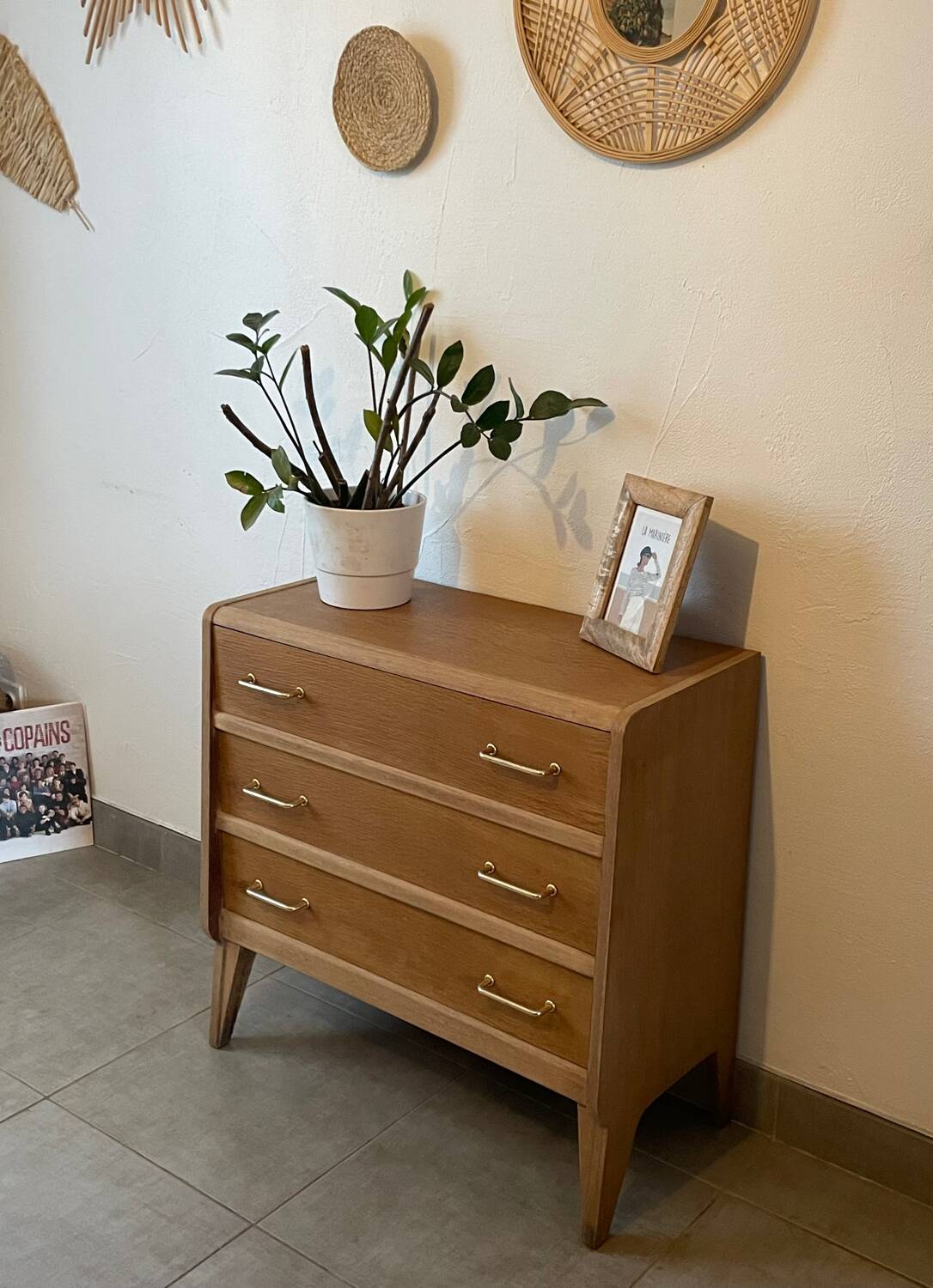 Charming vintage chest of drawers from the 1960s