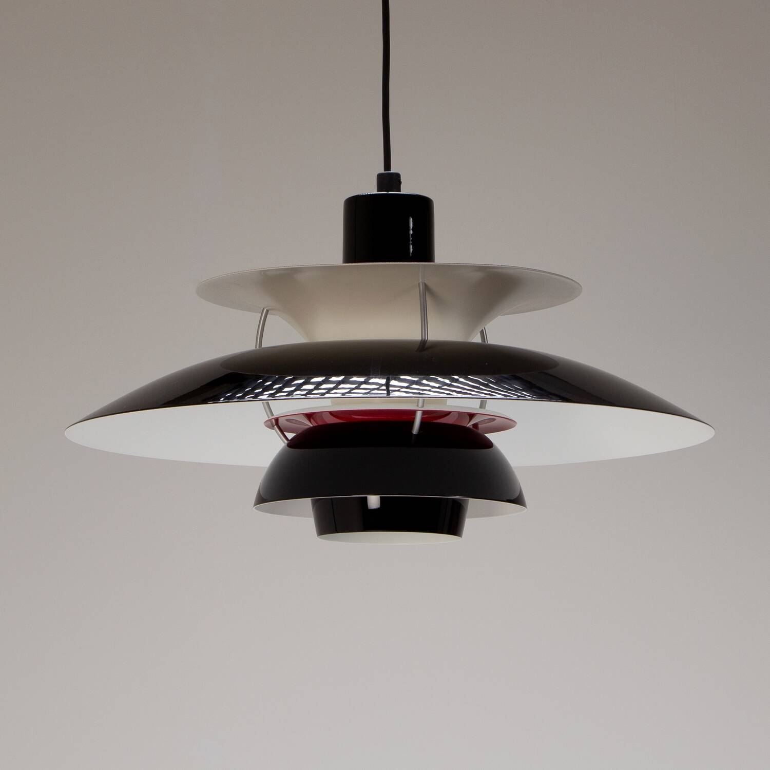 Louis Poulsen ph5 pendant light | Poul Henningsen | restoration | black