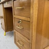 Vintage Schoolmaster's Desk Mullca Delagrave 1970 Mid-century Desk