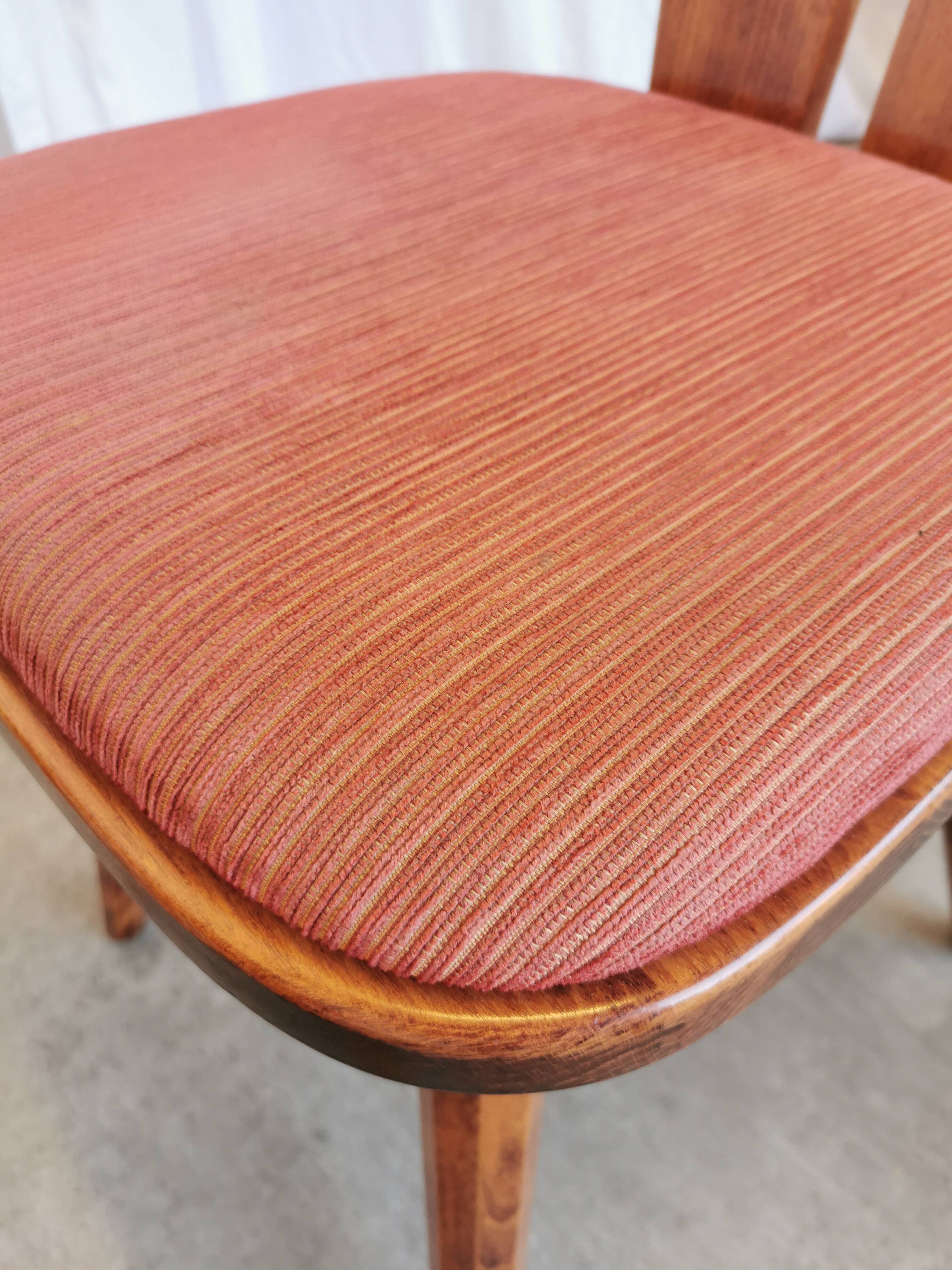 Ensemble de 2 chaises de salle à manger vintage tyroliennes en bois, style ferme autrichienne alpine