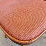 Ensemble de 2 chaises de salle à manger vintage tyroliennes en bois, style ferme autrichienne alpine