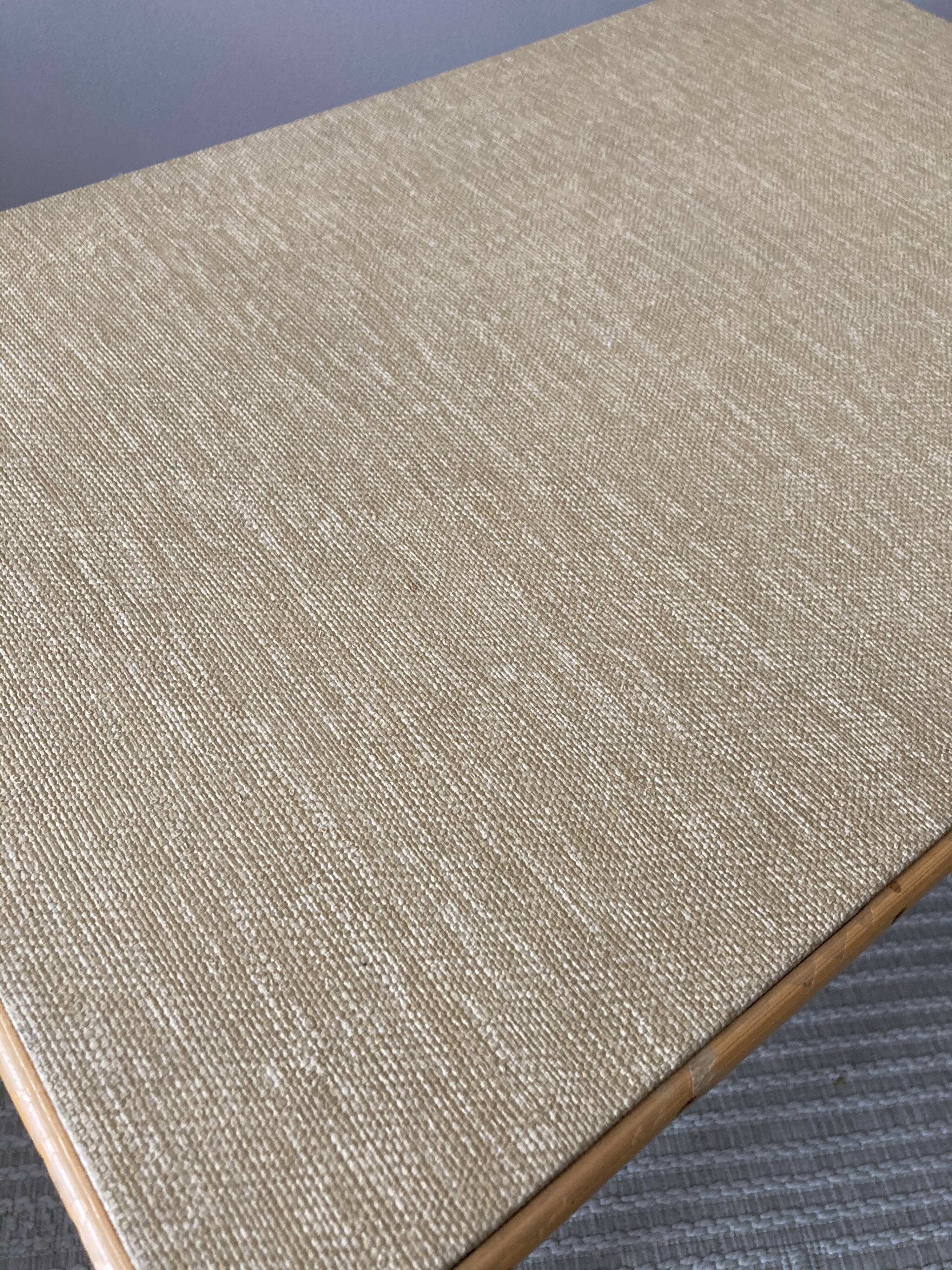 Vintage rattan coffee table