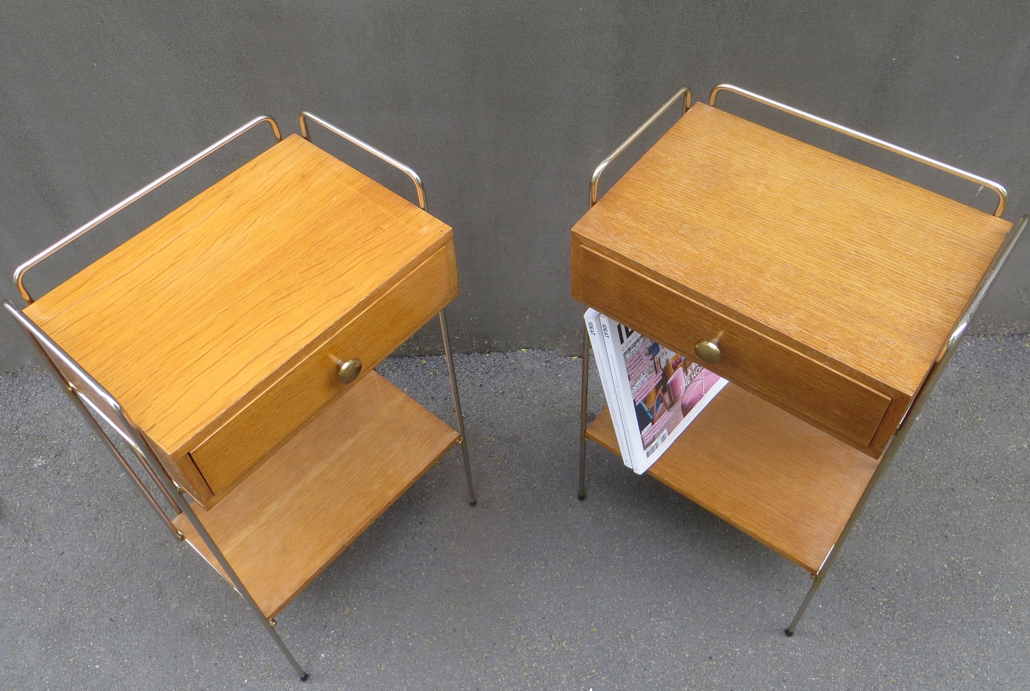 Pair of vintage bedside tables