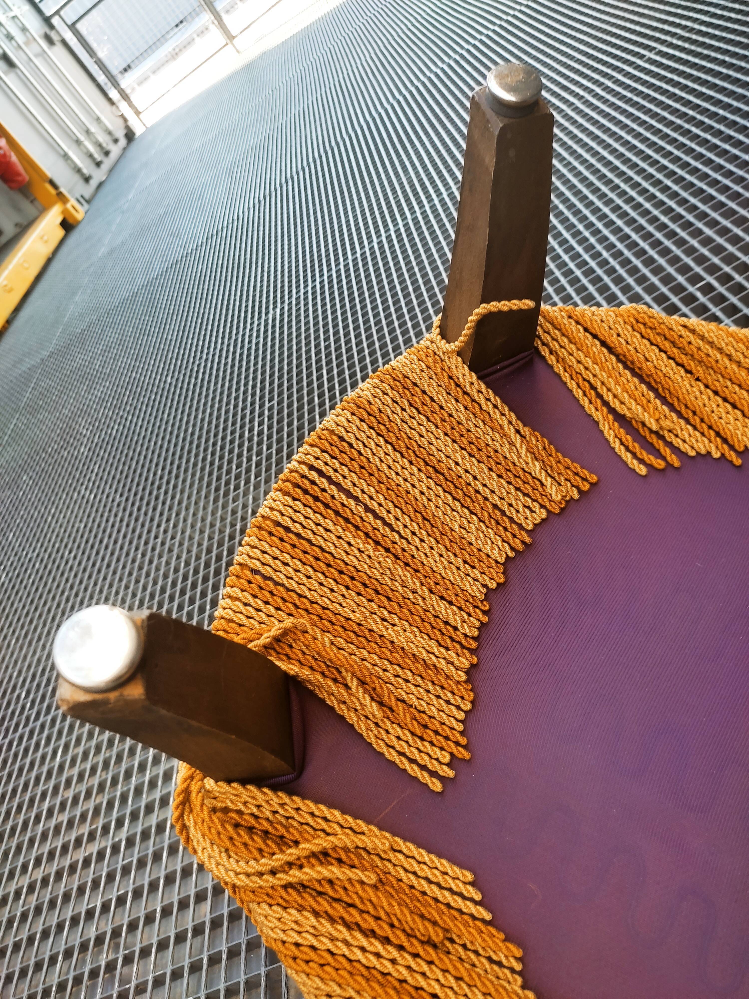 Golden toad armchair