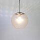 Rare glass pendant lamp designed by Rolf Krüger for Staff, Germany, 1970s.