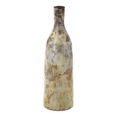 Vase bouteille en céramique de Alexandre Kostanda, Vallauris années 60