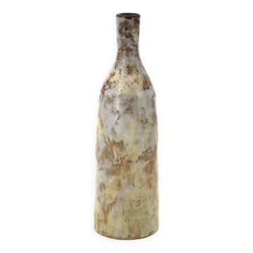 Ceramic bottle vase by Alexandre Kostanda, Vallauris, 1960s