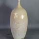 Designer vase ceramic glazed and iridescent vintage 80s