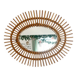 Vintage rattan mirror