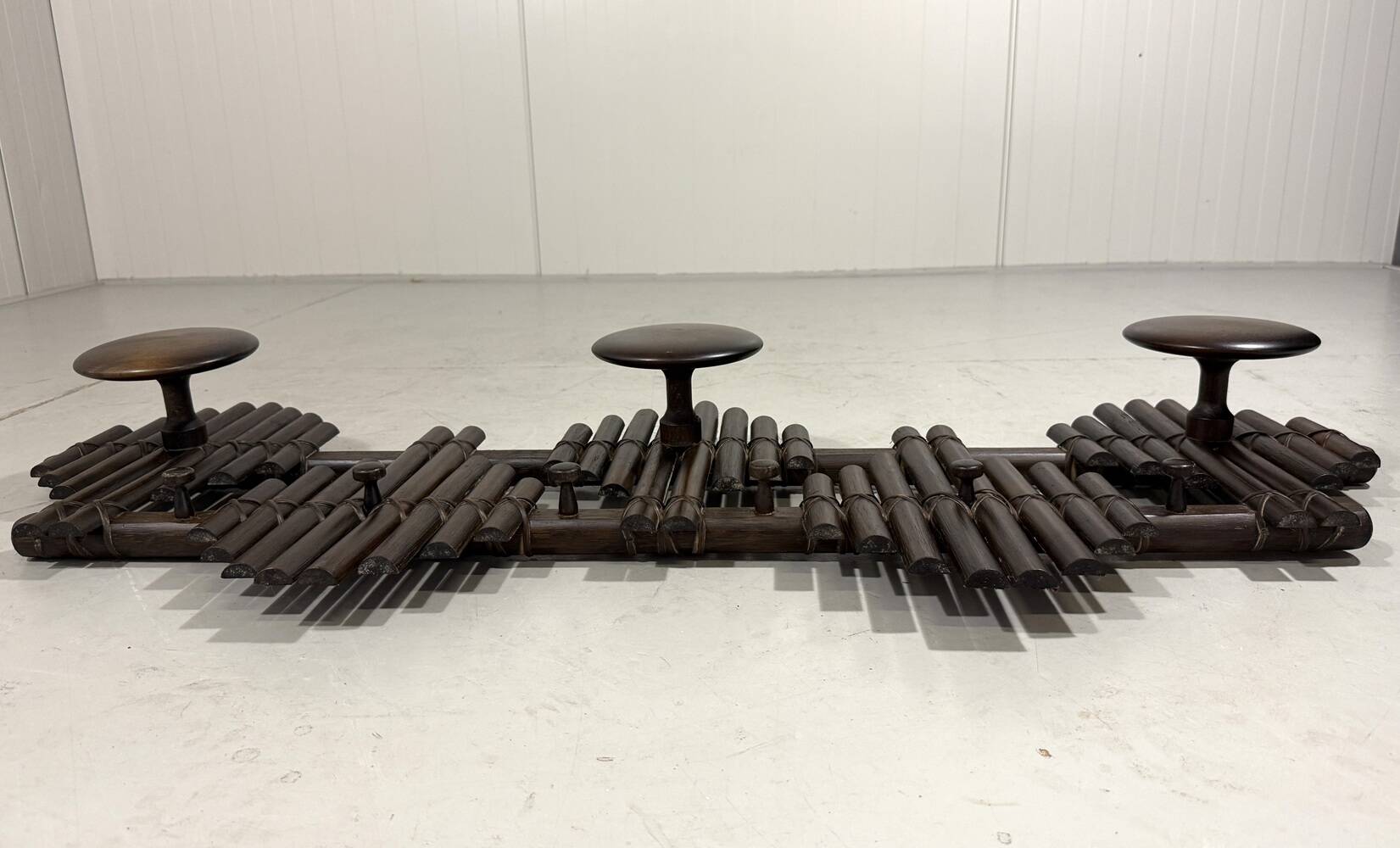 Rattan wall coat rack 1970’s