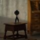 Scandinavian oak stool/box from the early 20th century, 1900s.