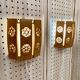 A pair of large scandinavian design wall lights from the 1950s.
