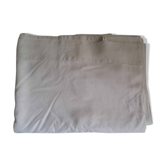 Drap ancien lin brodé