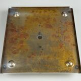 60s 70s ice glass flush mount ceiling lamp by Kaiser Leuchten Germany