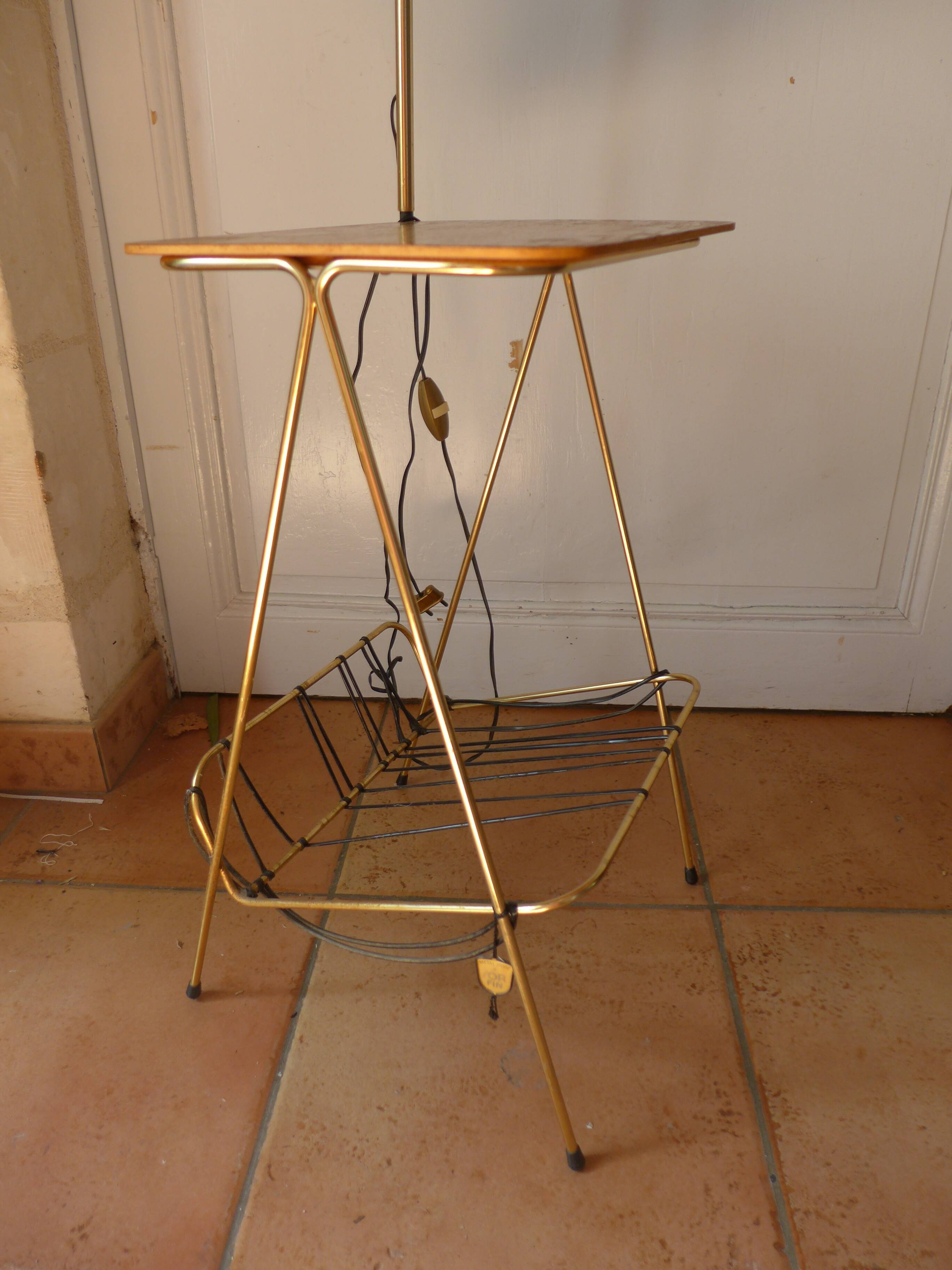 Lampadaire liseuse vintage années 60