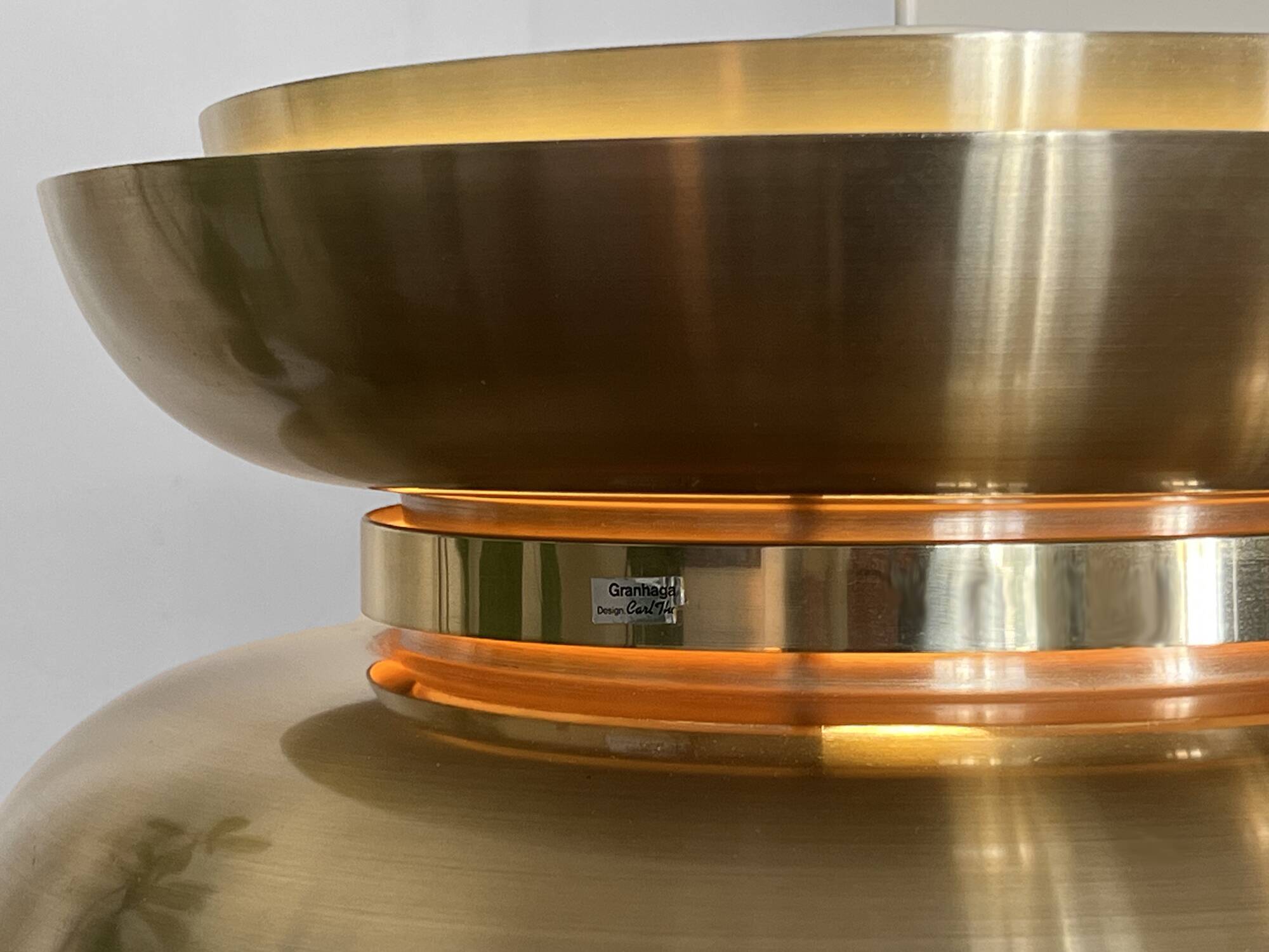 Golden suspension by Carl Thore for Granhaga Metall. Sweden 1970s.
