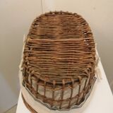 Wicker basket with two handles