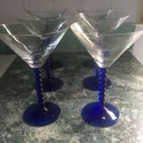 6 Martini glasses