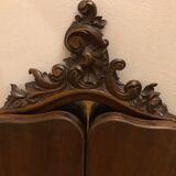 Carved wooden triptych mirror 80x68cm