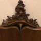 Carved wooden triptych mirror 80x68cm