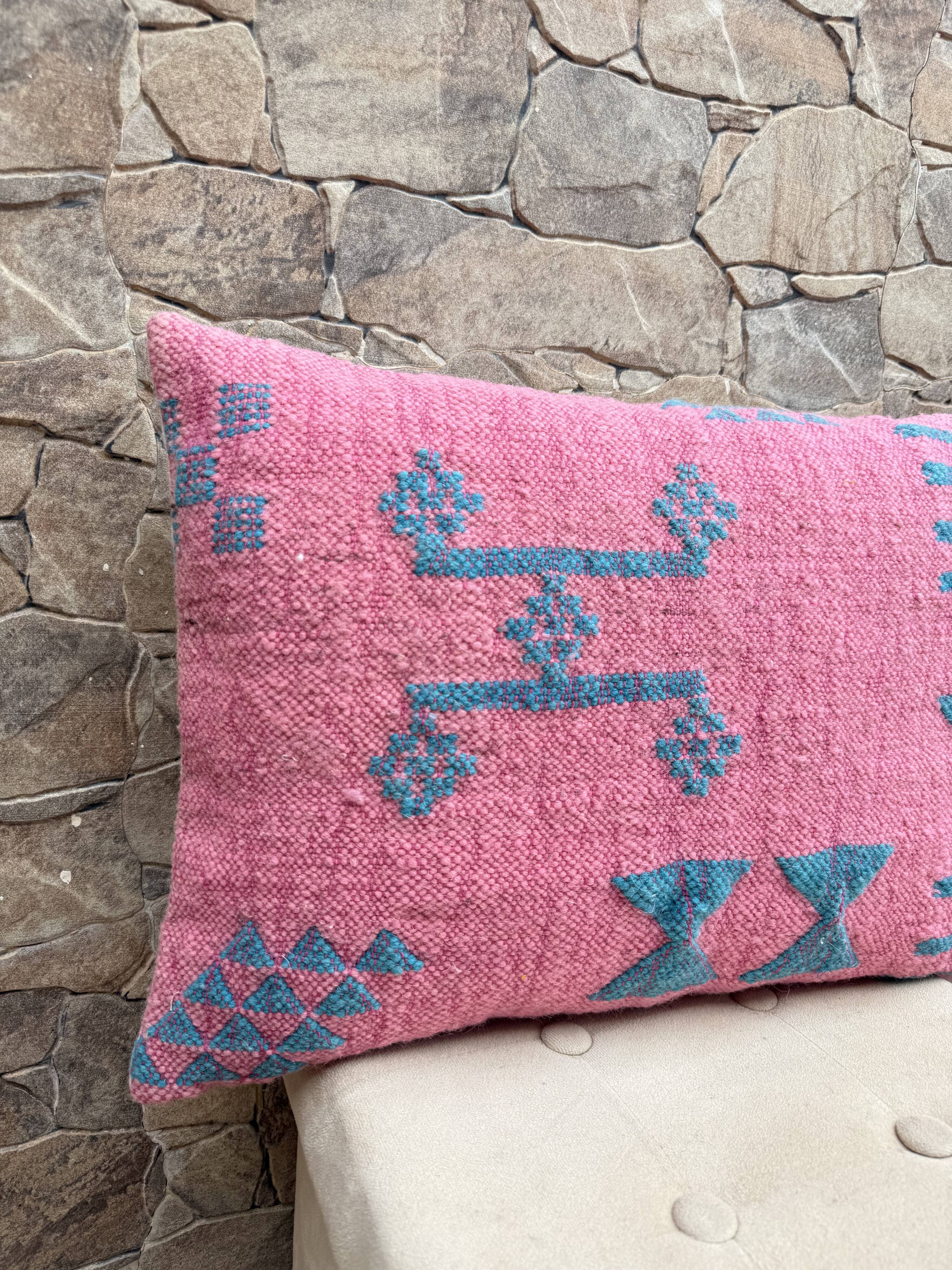 Moroccan pillowcase, Berber cushion cover, woven pillowcase