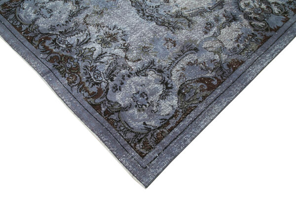 tapis fait à la main antique turc des années 1970 154 cm x 264 cm tapis gris