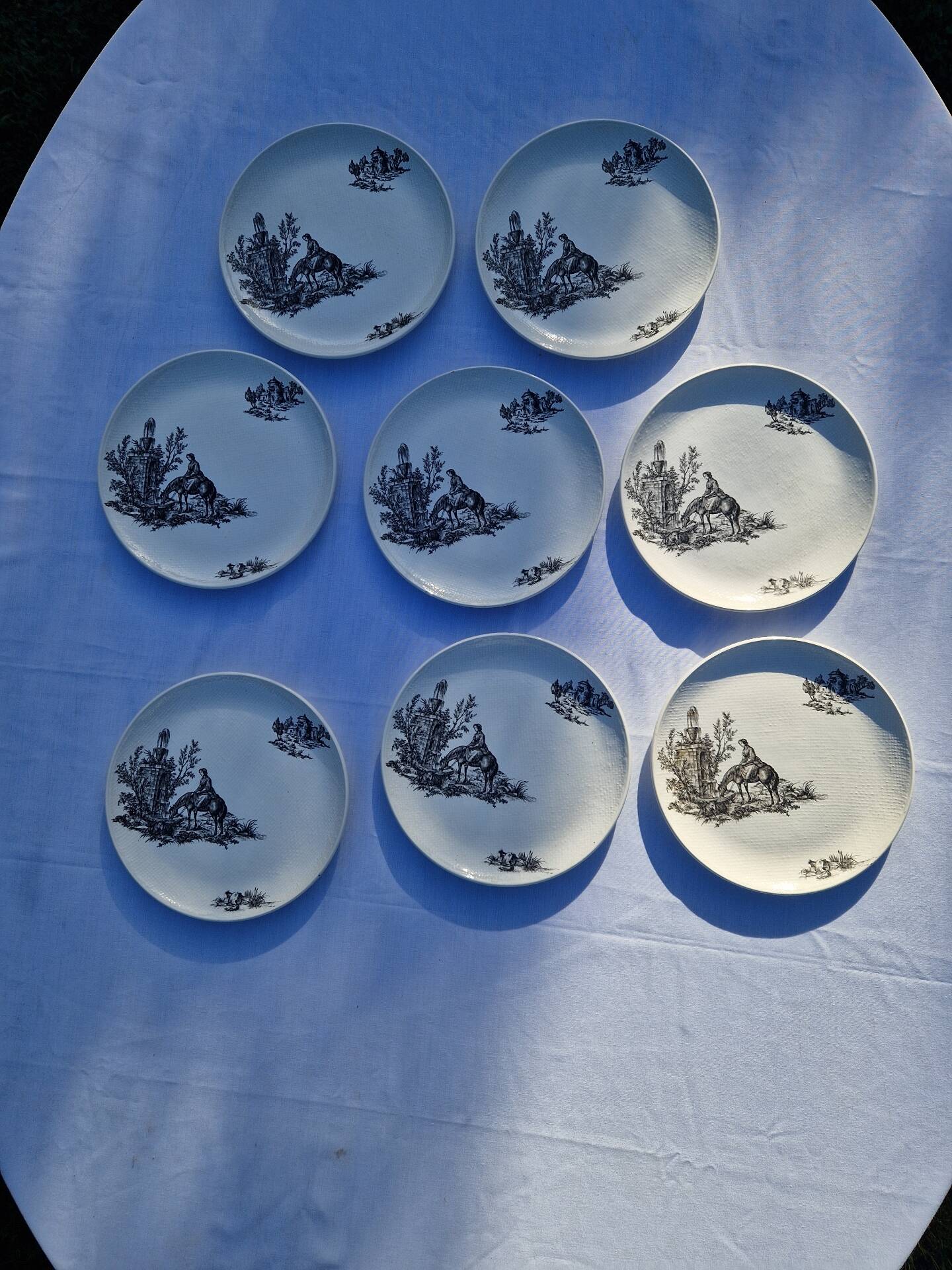 8 flat plates model Pastorale Salins manufacture