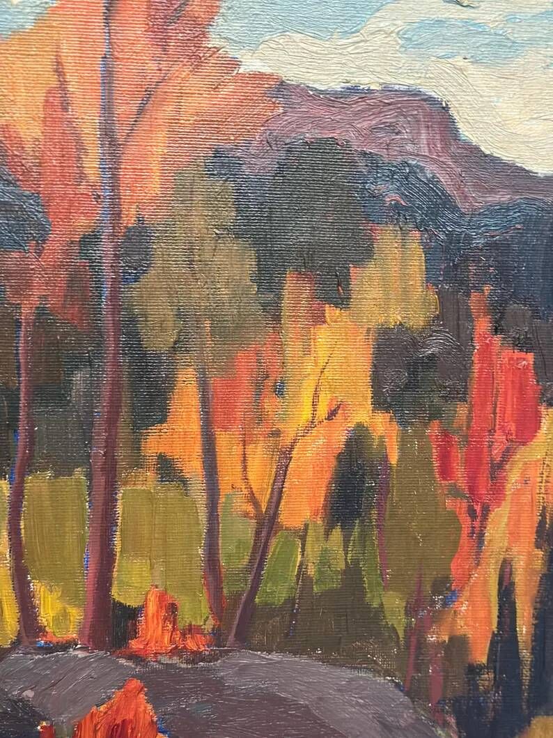 Original Swedish Oil on Canvas – “Orust” by Gösta Arontzon – Signed – Dated 1971 – Vintage & Framed – 58 × 49 cm