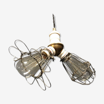 Benjamin double American cage lamp