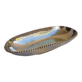 Studded silver metal basket