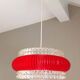 Suspension in glass and plexiglass with diamond points / vintage 60s-70s