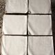 A set of 6 damask napkins Monograms MM