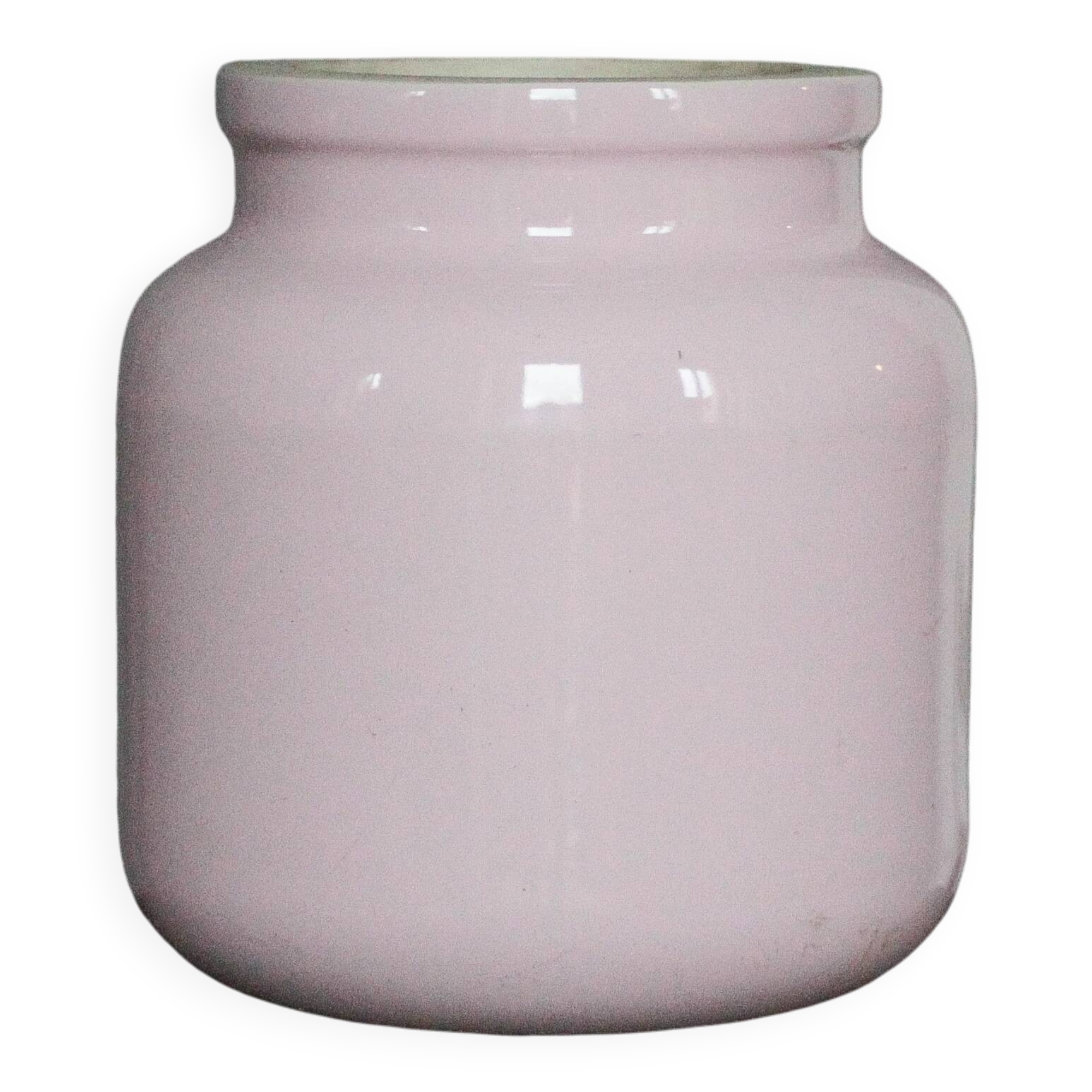 Pot porcelaine XL, jarre porcelaine rose,vase, rangement, déco