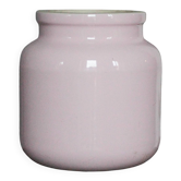 Pot porcelaine XL, jarre porcelaine rose,vase, rangement, déco