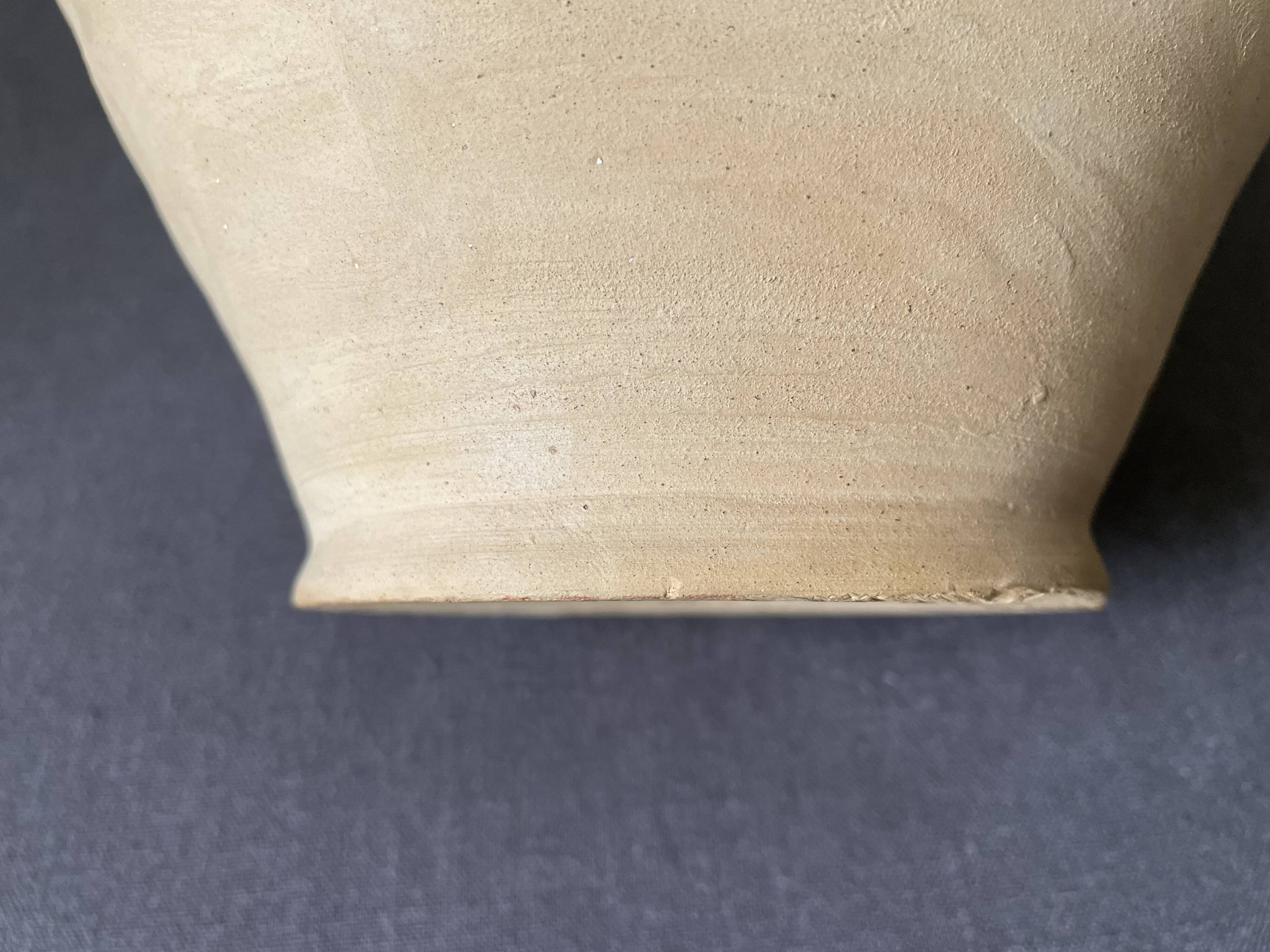 Green terracotta jar