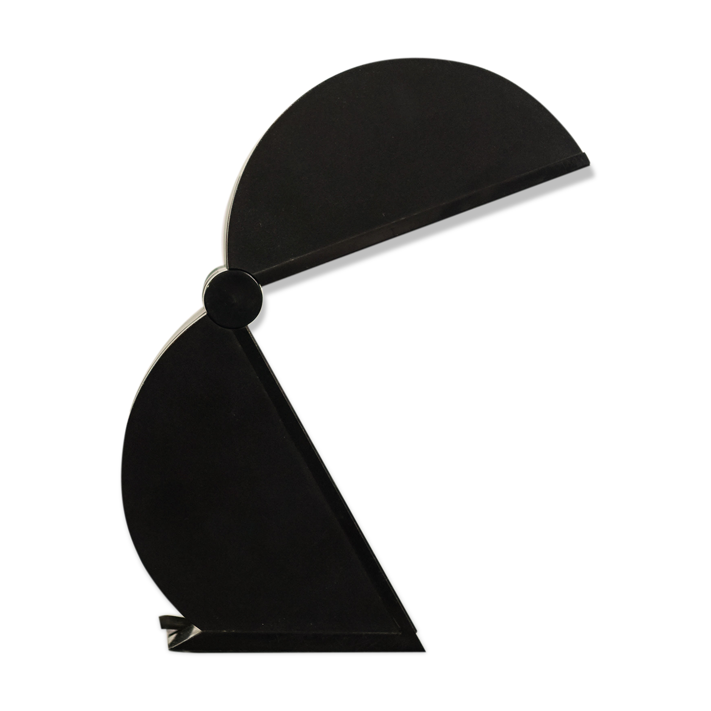 Desk lamp Disco in black plastic designed by Mario Bertorelle circa 1970