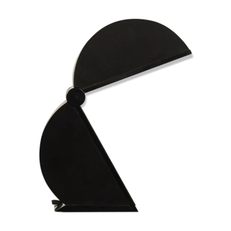 Desk lamp Disco in black plastic designed by Mario Bertorelle circa 1970
